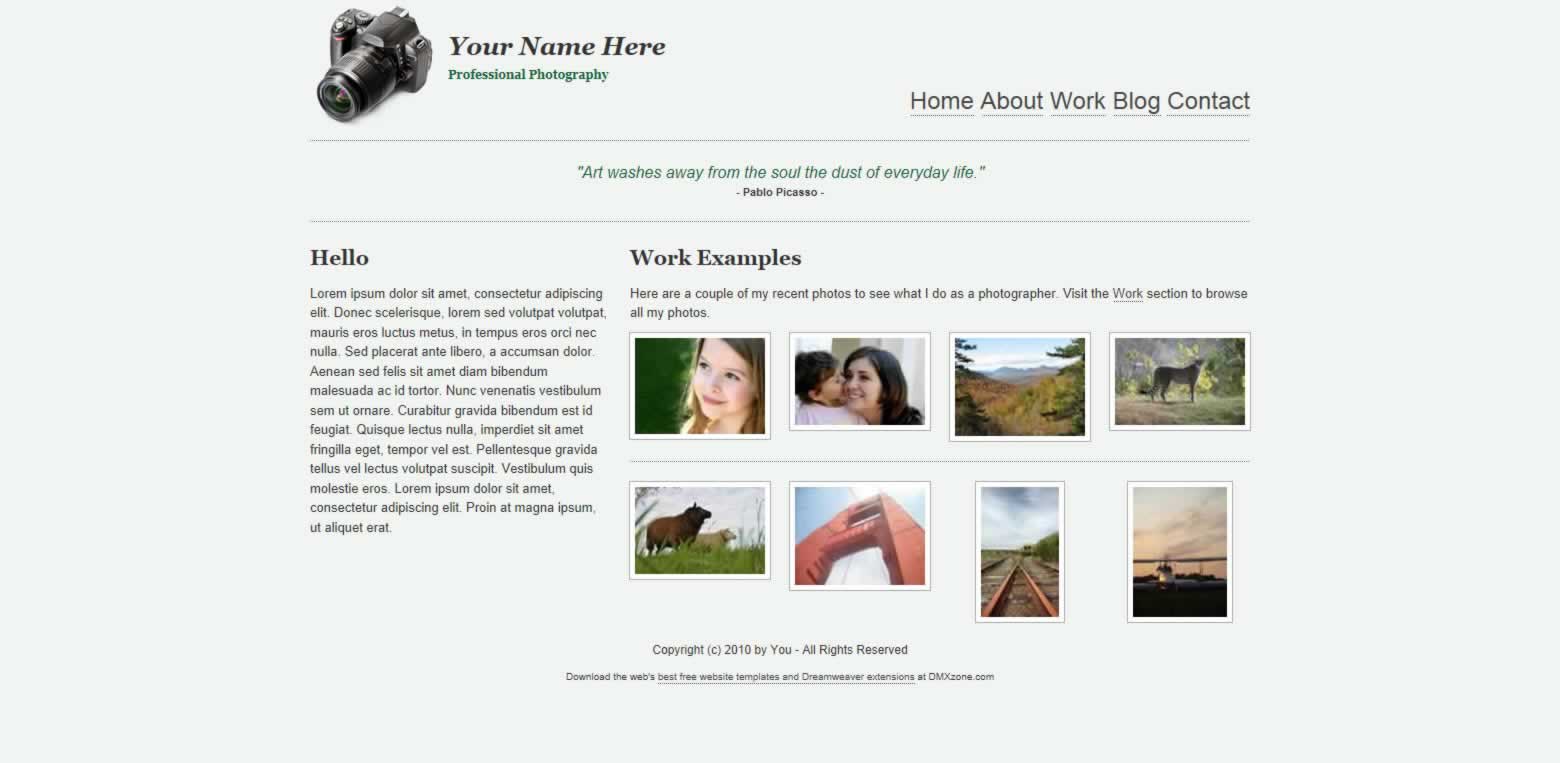 Photography Portfolio Design